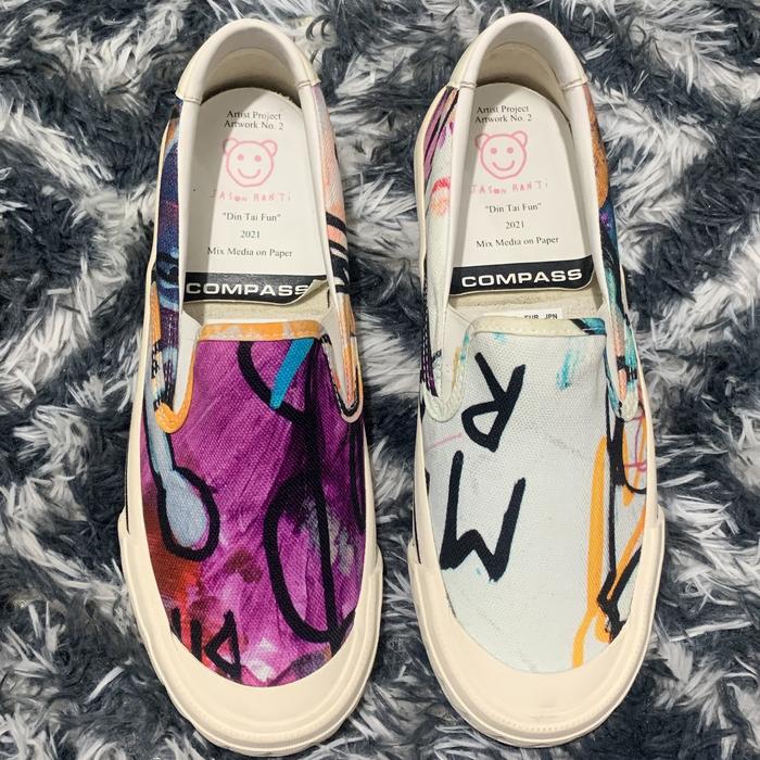 Sepatu Compass x Jason Ranti - Artwork 2 - Size 42