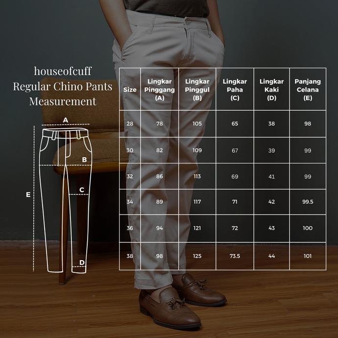 Houseofcuff Celana Panjang Chino Regular Off White Original Best Seller