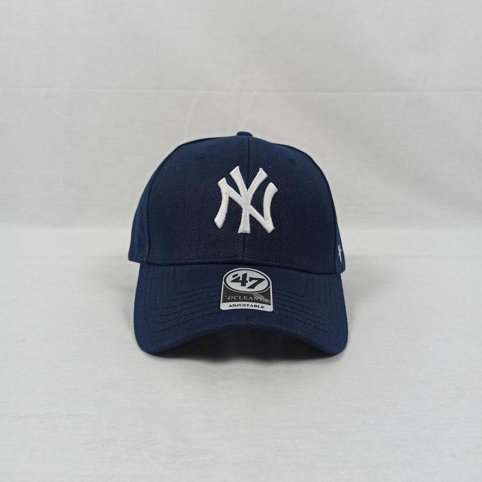 C-859 Topi 47 NY Navy Logo White