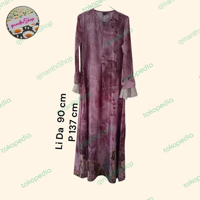 Gamis Ghaisani_pink gelap- uk. S- (preloved)