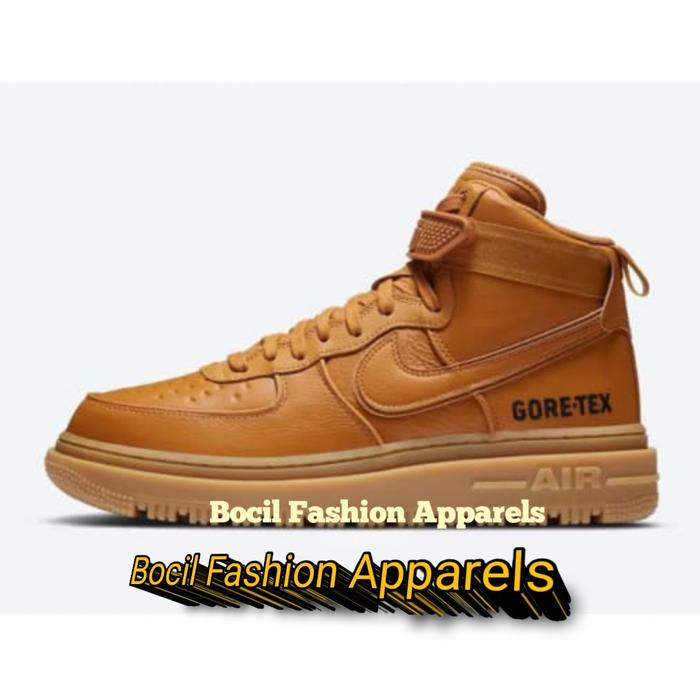 Sepatu Boots Nike Air Force 1 High OG GTX Flax Brown [ 100% BNIB ] Brand New Include Box