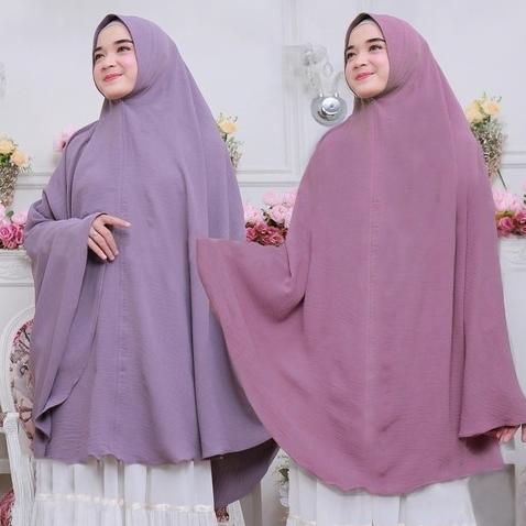 KHIMAR JILBAB JUMBO CRINKLE/HIJAB JUMBO BERGO CRINKLE