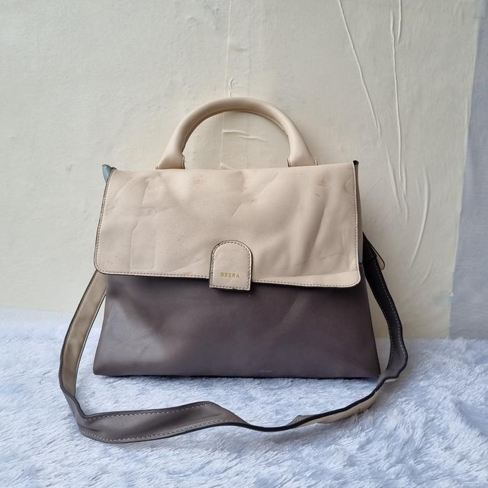 TAS SLING PESTA BRERA WANITA KULIT ASLI SECOND BRANDED IMPORT / TAS TOP HANDLE WANITA