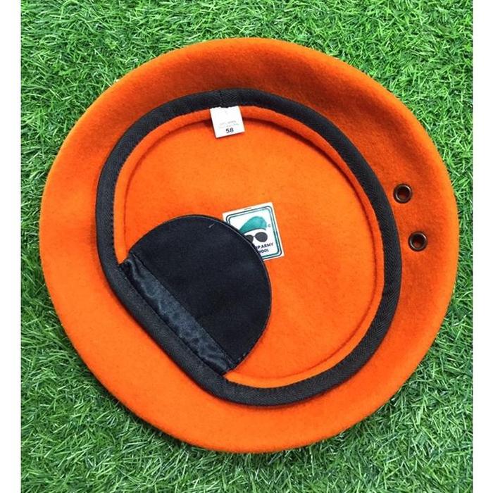 baret TNI AU orange kacamata/baret TNI AU PASKAS kacamata