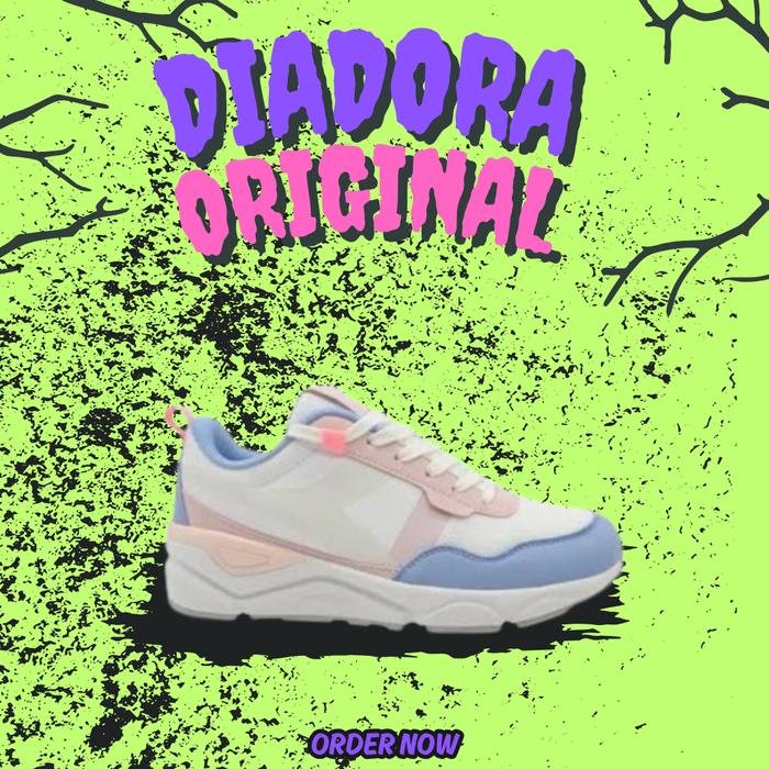 Sepatu Diadora Fandela White Blue Men's Original