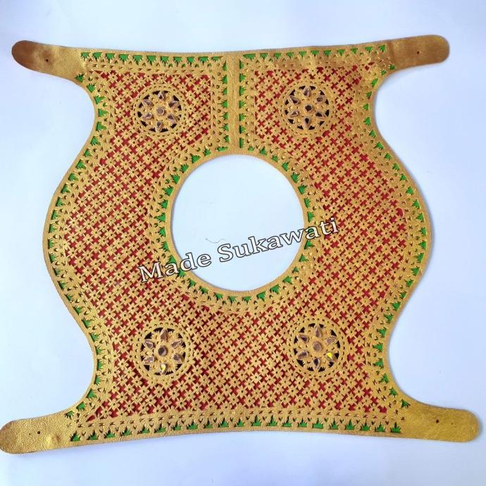 READY STOCK SIMPING TARI BALI BAHAN KULIT LEGONG KERATON HIASAN LEHER PENGANTIN