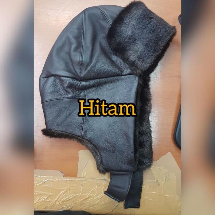 Topi Rusia Kulit (Ushanka)