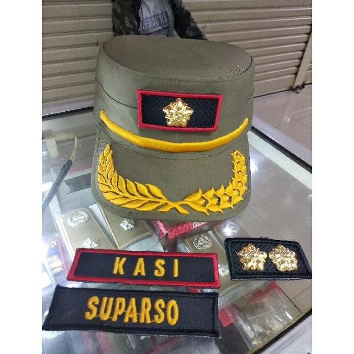 Topi komando satpol pp model bilup,gol 3d,4a,4b