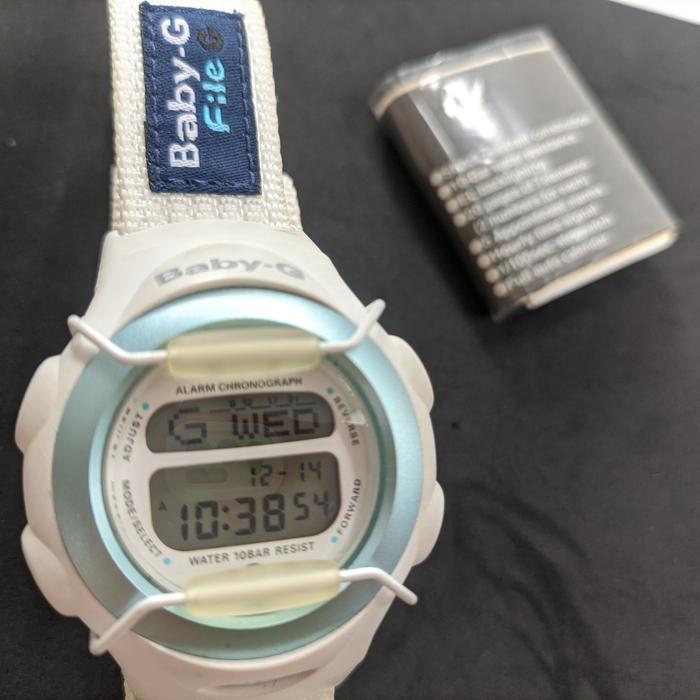 rare item casio baby-G bg097 g-file white original
