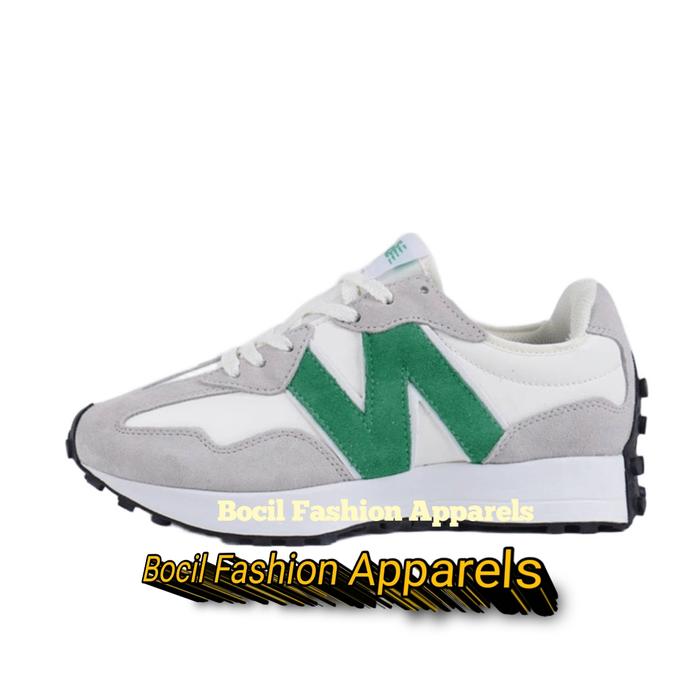 Sepatu NB New Balance 327 Grey White Classic Green Volt [ 100% BNIB ] Brand New Include Box