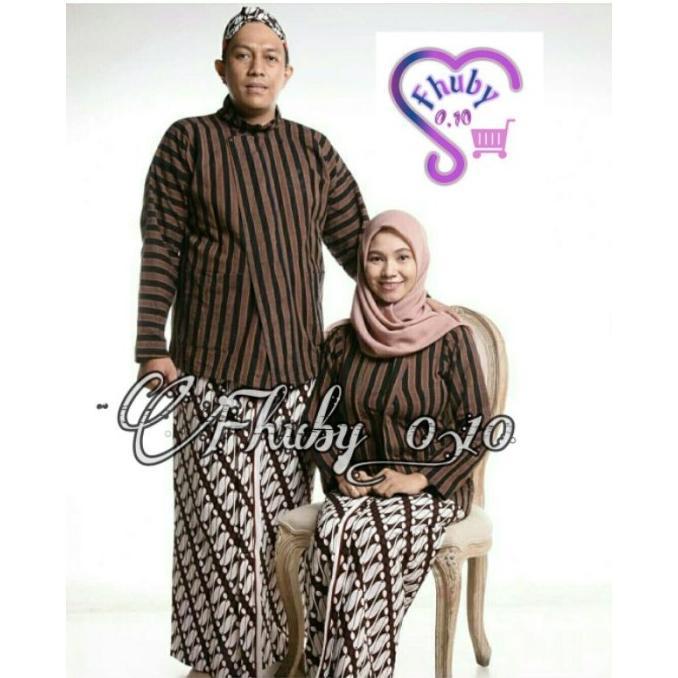 SURJAN LURIK COUPLE-SURJAN COUPLE+JARIK PUTIH/ROK BATIK+BLANGKON