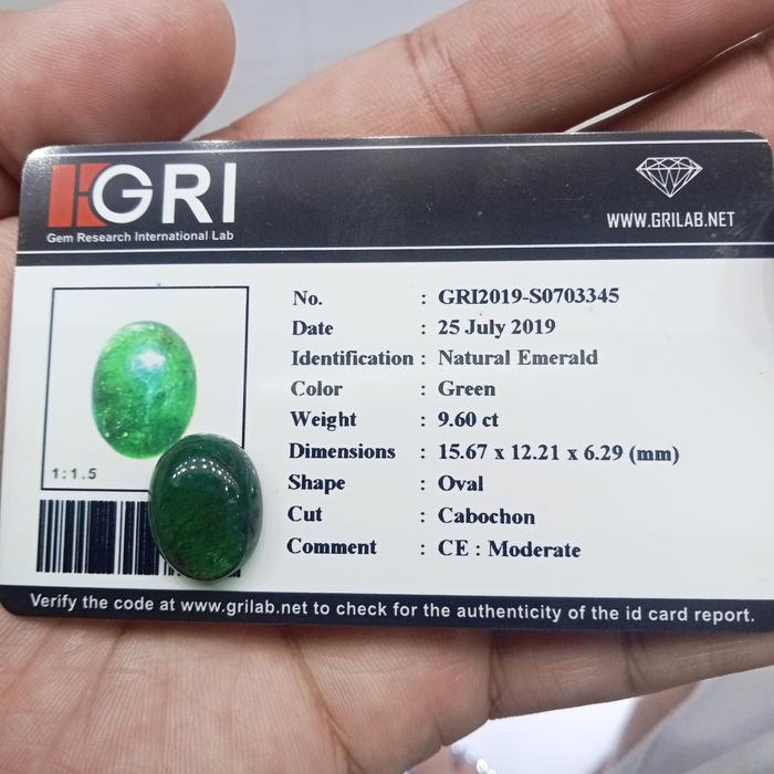 natural emerald beryl sudah dengan memo gri