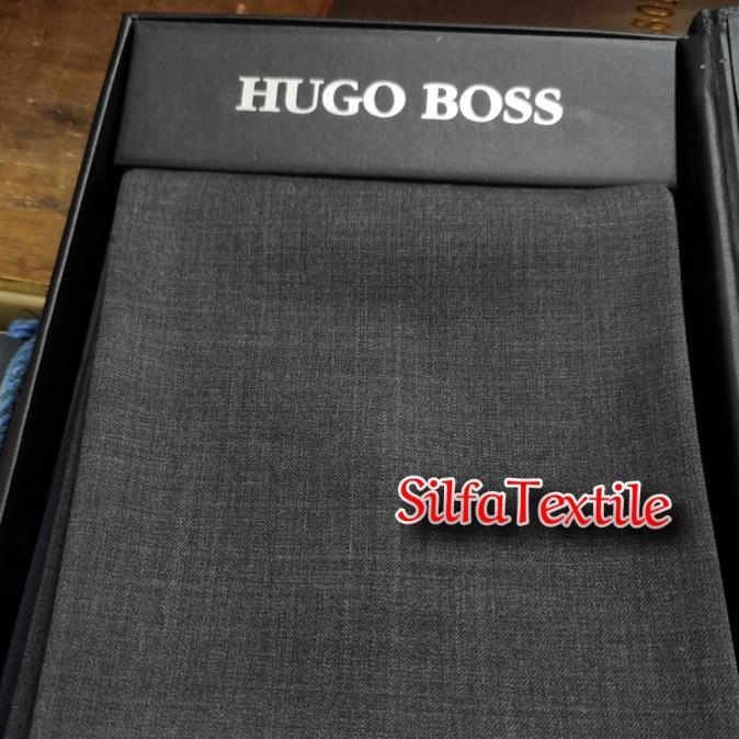 Terlaris Kain Celana Superfine Wool 180's Cashmere HUGO BOSS In Italy (130x150) Best Quality