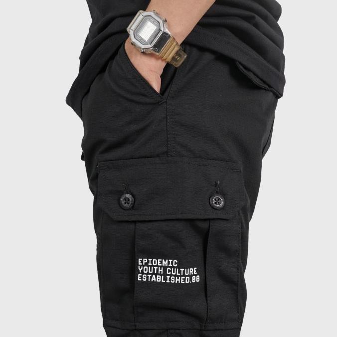 Epidemic Long Cargo Pants Black Deftones Original Best Seller