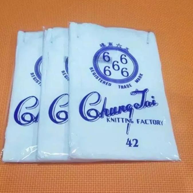 New KAOS OBLONG PRIA IMPORT CHUNG TAI (66666 ) BAHAN SUTRA ISI 1 PCS High Quality