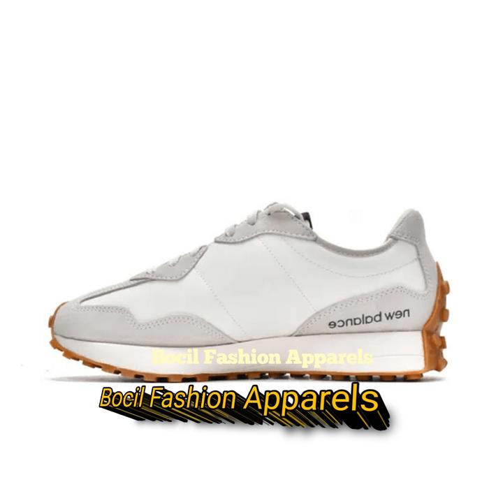 Sepatu NB New Balance 327 MS327KB White Cream Beige Navy [ 100% BNIB ] Brand New Include Box