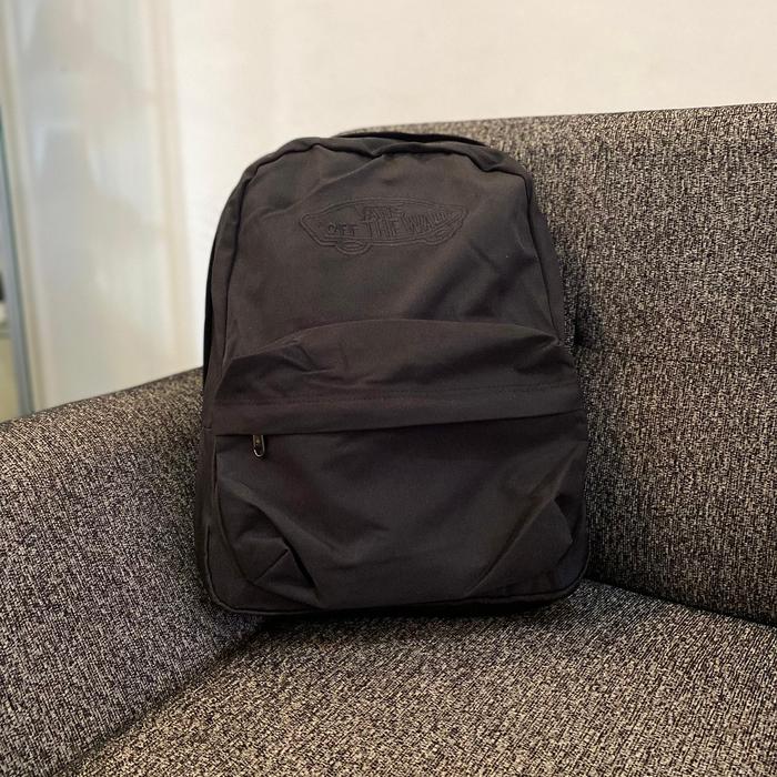 Backpack Vans Realm Logo Black | Tas Gendong | Tas Bahu | Tas Punggung | Branded | LIMITED