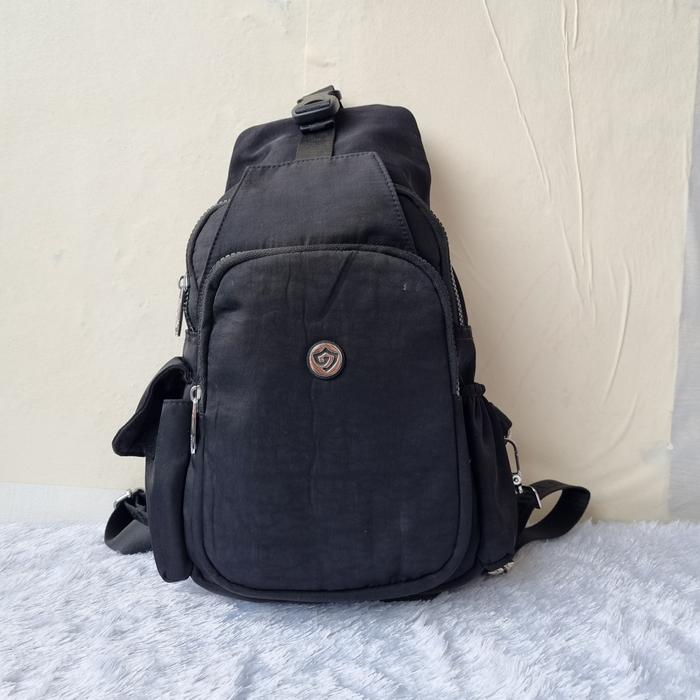 TAS RANSEL FASHION WANITA SECOND IMPORT NYLON BLACK