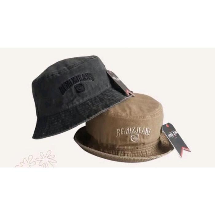 Topi Remix Jeans/topi bucket hat remix