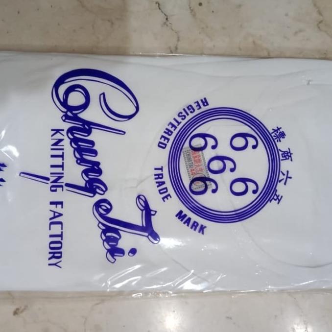 New Kaos Oblong Chung Thai 66666 isi 3pcs Best Quality