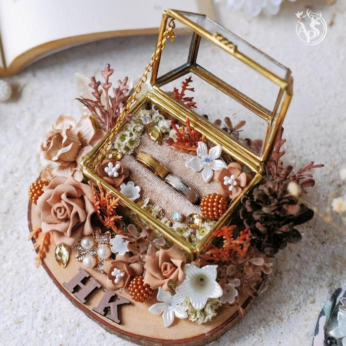 Kotak Cincin Lamaran 2 Cincin