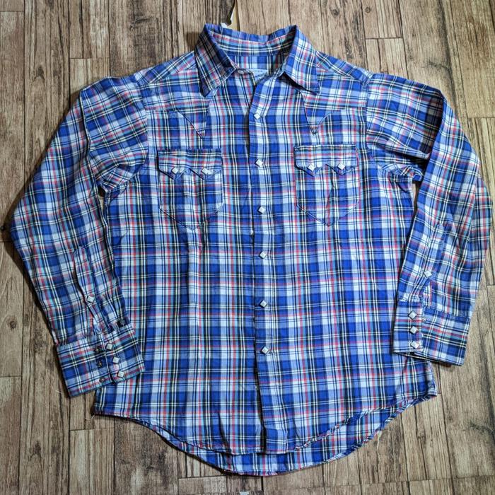 Rockmount Ranch Wear Western Shirt Plaid not Levis Wrangler Lee