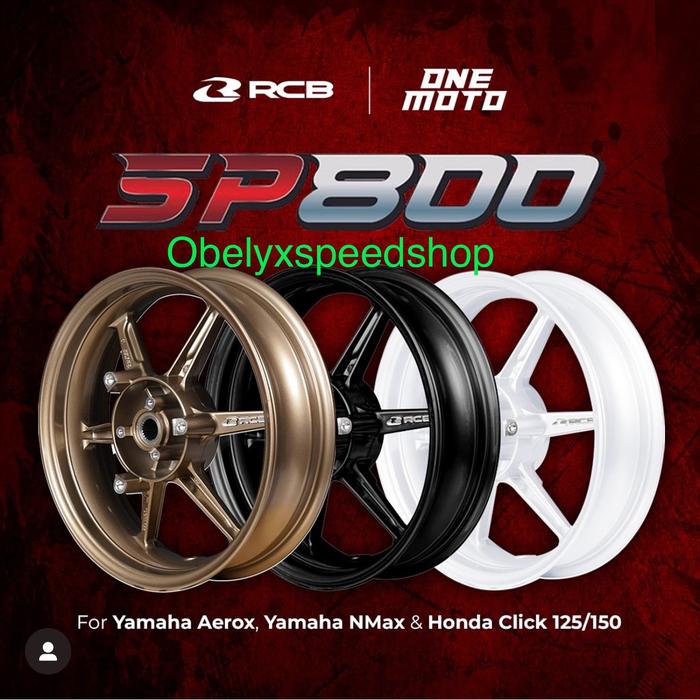 VELG RCB SP800 PCX 160 FRONT 275x14 & REAR 350x13 PLUG AND PLAY PCX 160 ORIGINAL