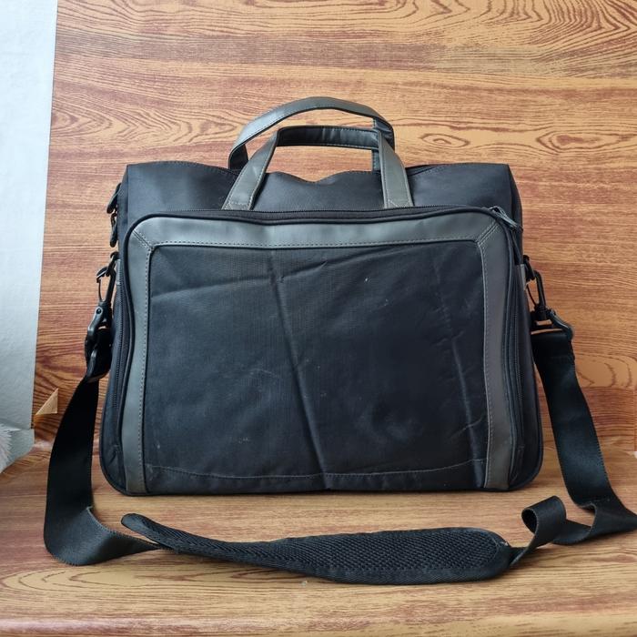 TAS SELEMPANG KERJA PRIA WANITA SECOND IMPORT / TAS LEPTOP PRIA WANITA HITAM