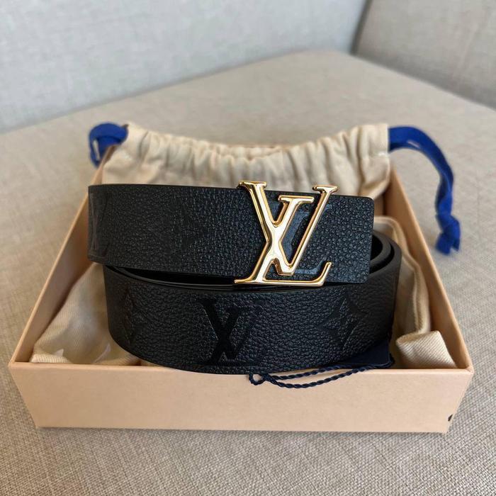 Louis Vuitton LV belt 3cm empreinte black Ghw