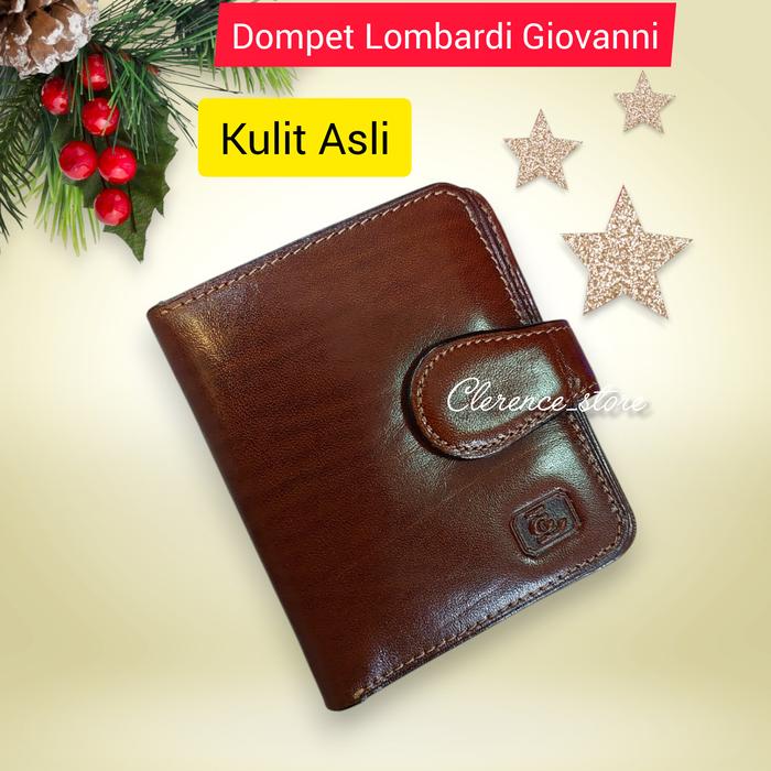 Dompet Kulit Asli Lombardi Giovanni 9721 Dompet Wanita Pendek