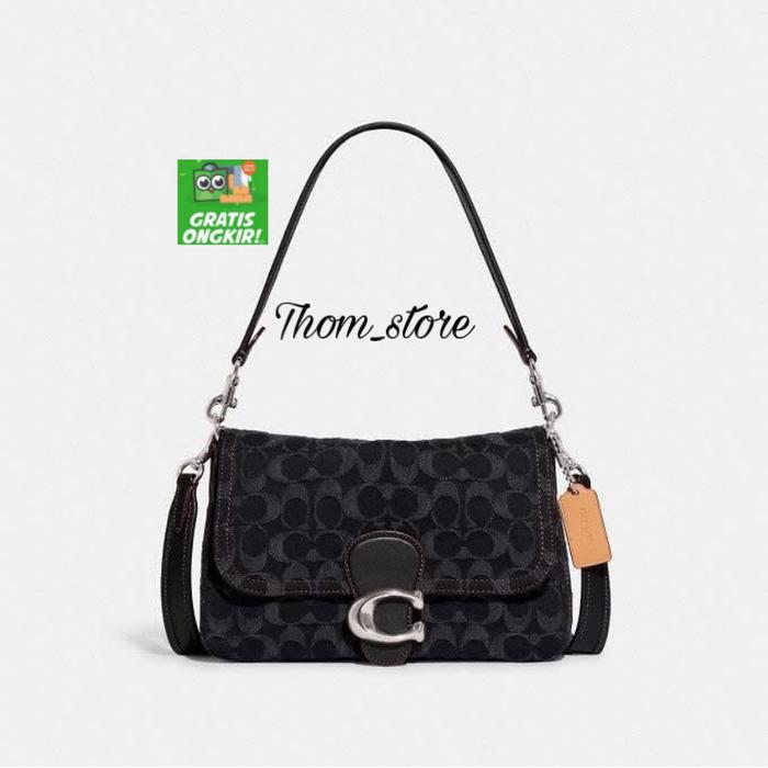 Tas wanita CH CG904 soft tabby shoulder bag signature denim original