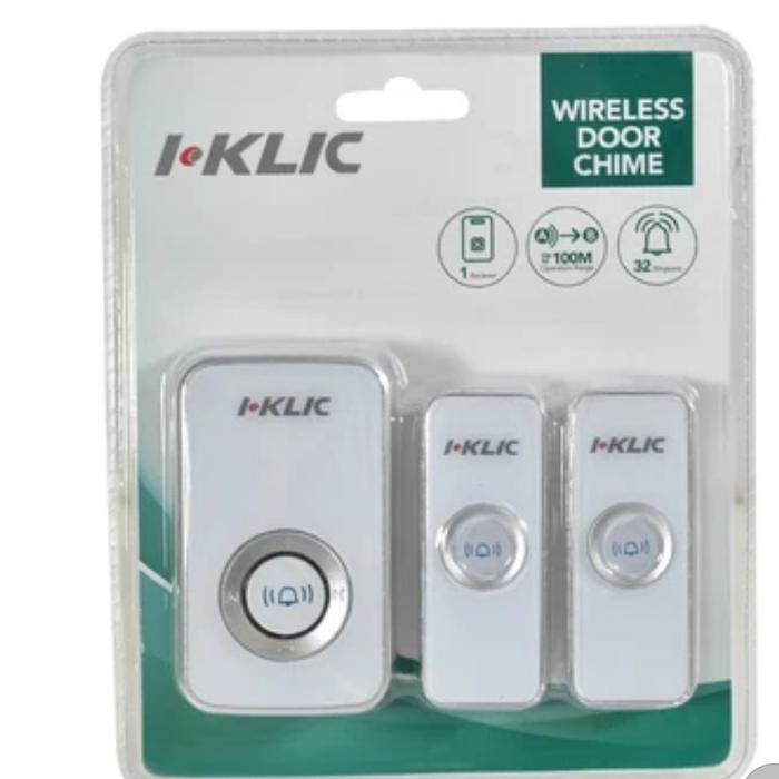 Bel Pintu I-Klic Bel Pintu Nirkabel 2 Transmitter