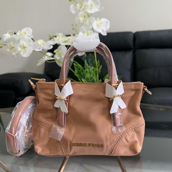 TAS BIMBA Y LOLA MINI NYLON SHOPPER BAG