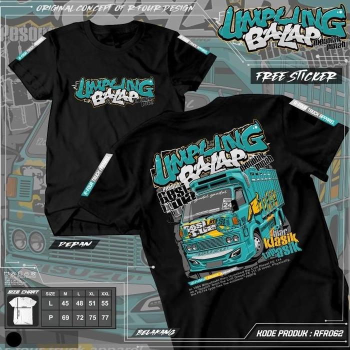 Ready Stok kaos truk umplung balap/RFR062/kaos truk/kaos truk /kaos truk /kaos truk oleng
