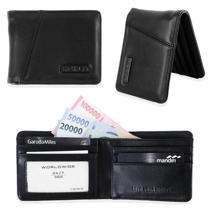 Terlaris RCKLS.LTD Dompet lipat River Black pria Distro