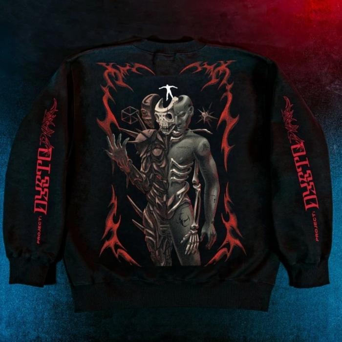 CREWNECK OVERSIZED CATHARSIS EMPIRE PROJECT DYSTOPIAN AMBIGRAM ORIGINAL LIMITED EDITION BIMOPD PICKY