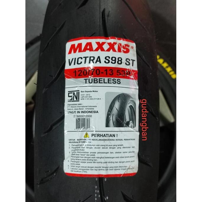 Ban Maxxis Victra 120 / 70 - 13 Depan Nmax Dual Compound