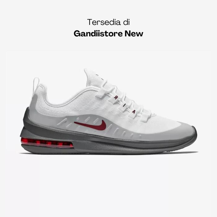 Sepatu Sneakers Pria Nike Air Max Axis AA2146 102 White Cool Grey Red