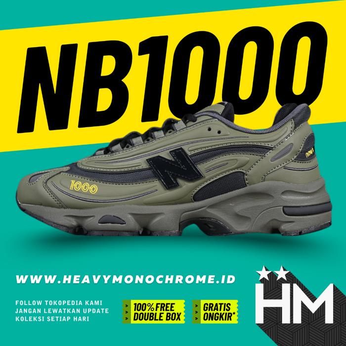 NB Balance 1000 Army Green Dark Olivine Sneaker M1000EA (Size 36-45)