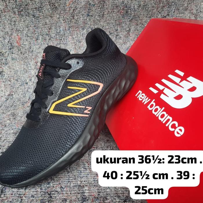 sepatu sekolah new balance full black hitam polos original