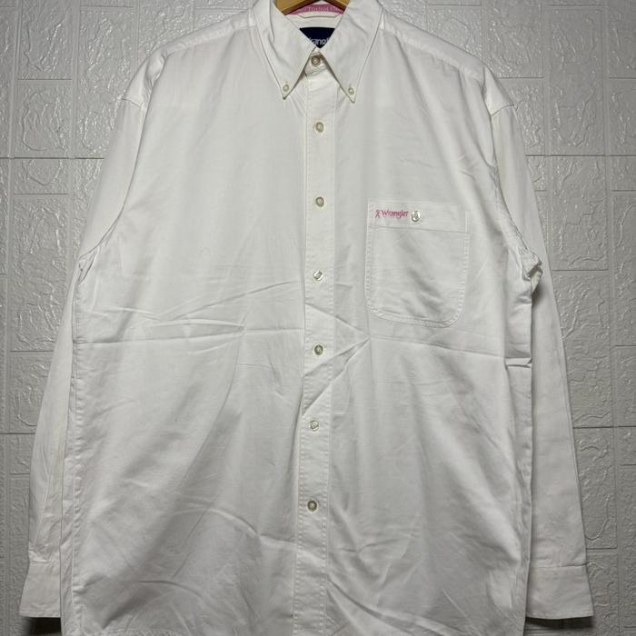 KEMEJA PUTIH WRANGLER SECOND ORIGINAL (size besar)