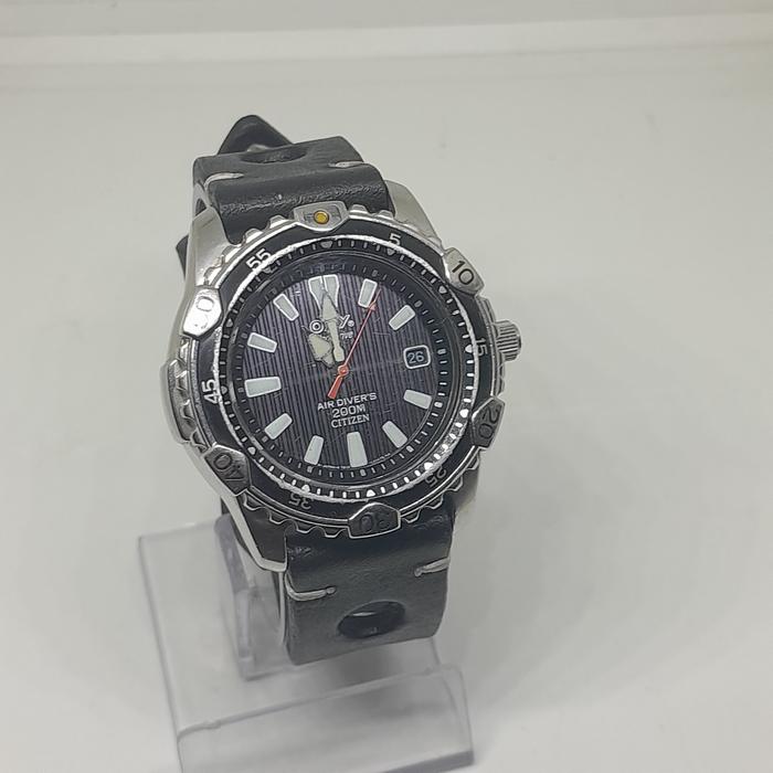 Jam tangan pria original Citizen oxy eco drive air diver 7872