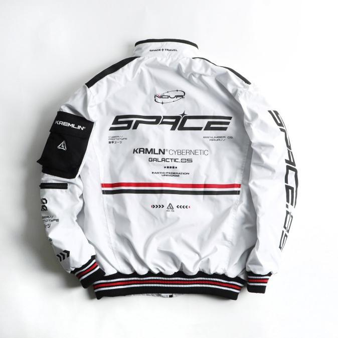 Kremlin Bomber Jacket Space Putih - Nova Original Best Seller