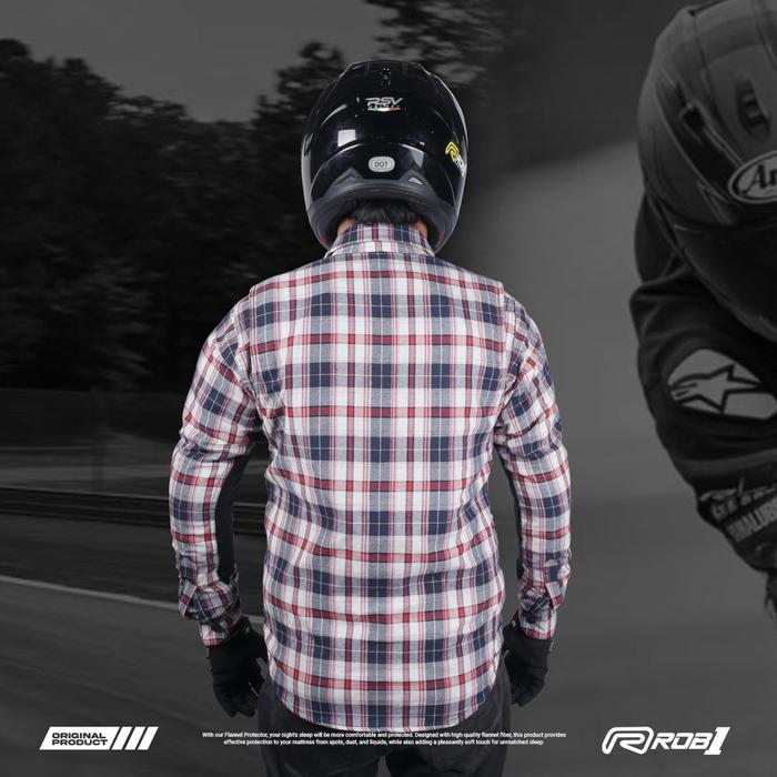 ROB1 Flanel Protector ROB1 Red - Navy