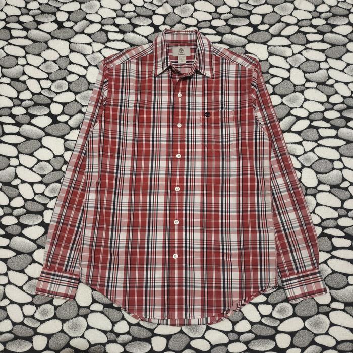 kemeja timberland long sleeve reguler fit original