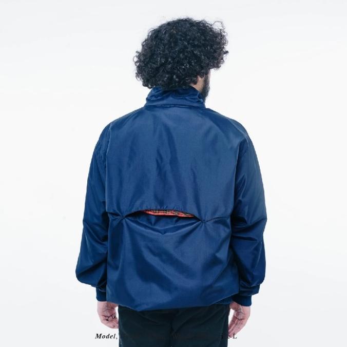 Unkl347 Jaket Pria Harrington Blue Sablon Ktz Original Best Seller