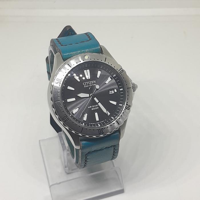 Jam tangan pria original Citizen air diver eco drive promaster E168
