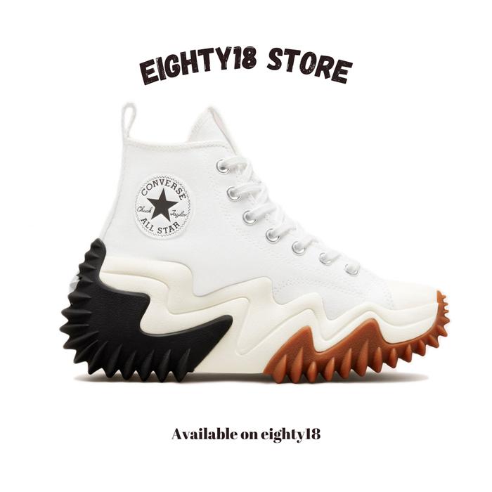 Sepatu Sneakers Unisex Converse Run Star Motion White Black Gum Original 171546