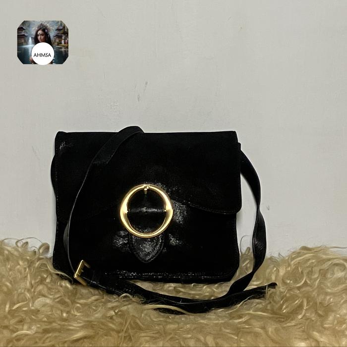Sling Bag Brand Biker Starlet Size S Bahan Sueding Velvet