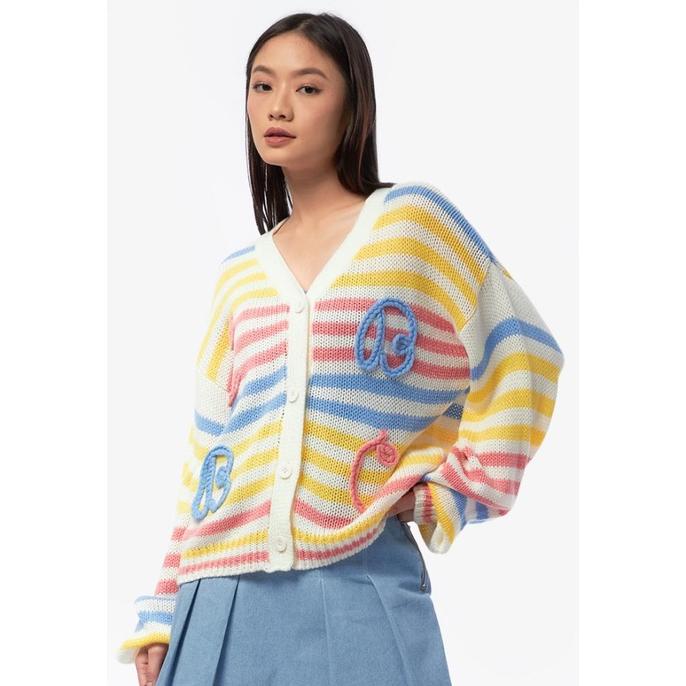 Colorbox Multicolor Striped Cardigan I-Cogfjn224H018 Multicolor Original Best Seller